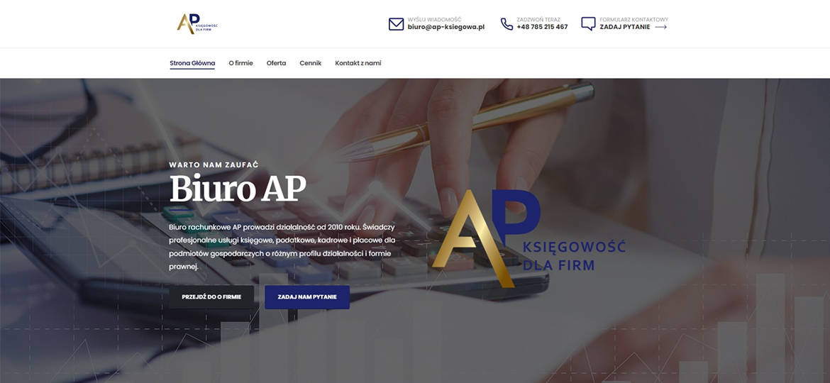 Strona internetowa ap-skiegowa.pl